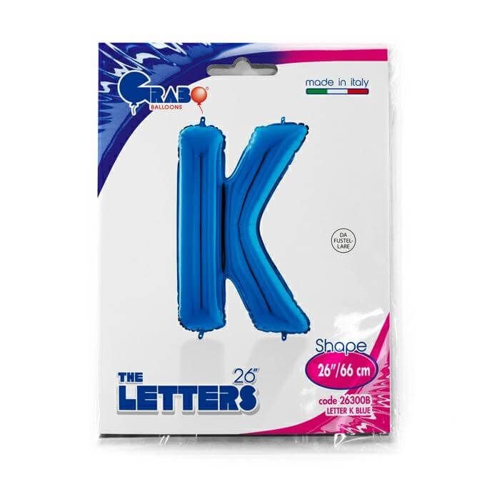 Balon folie litera K albastru 66 cm [2]