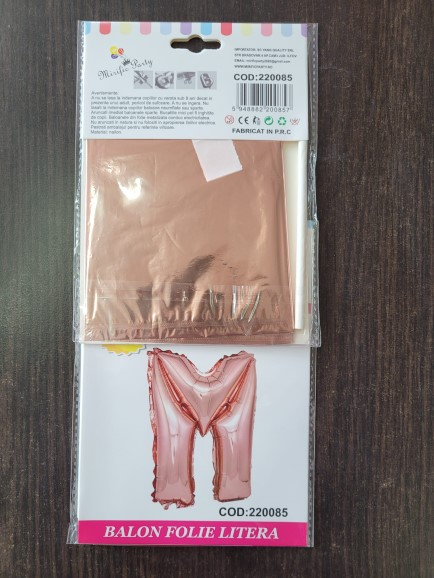 Balon Folie Litera M - 40cm - Rose Gold [3]