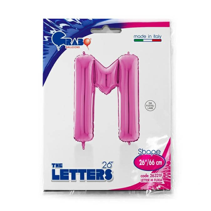 Balon folie litera M Roz 66 cm [2]