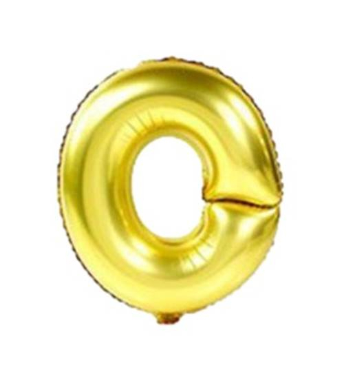 Balon folie litera O auriu 40cm [1]