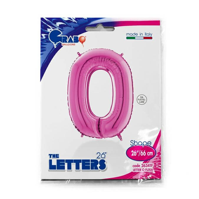 Balon folie litera O Roz 66 cm [2]
