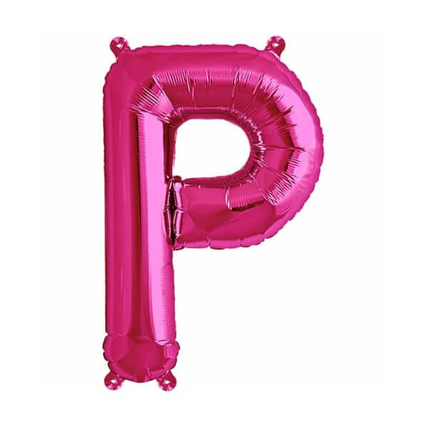Balon folie litera P roz 40cm