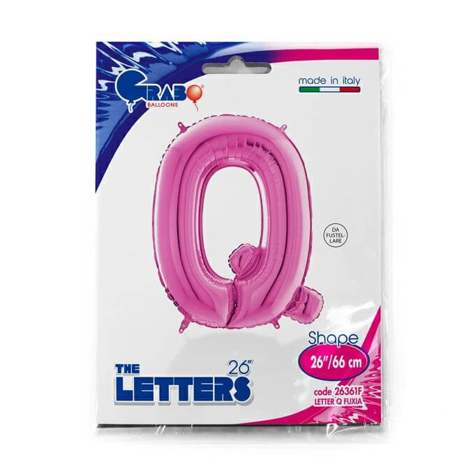 Balon folie litera Q Roz 66 cm [2]