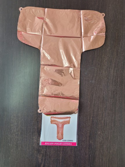 Balon Folie Litera T - 40cm - Rose Gold [2]