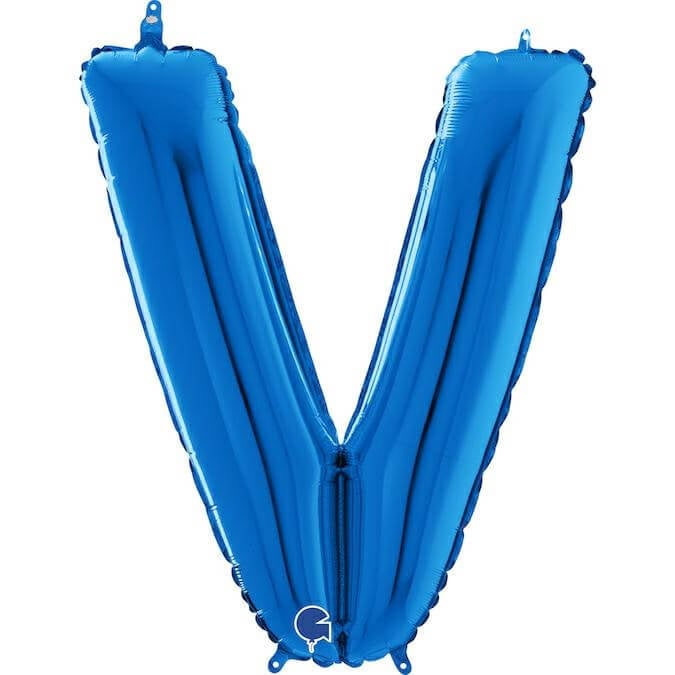 Balon folie litera V albastru 66 cm [1]