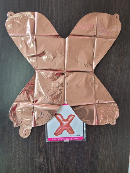 Balon folie litera X rose gold 40 cm [2]