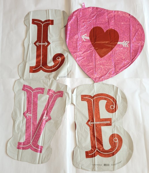 Balon folie LOVE si sageti 117 cm [2]