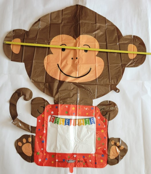 Balon folie maimuta cu tabla de scris 109 cm [4]