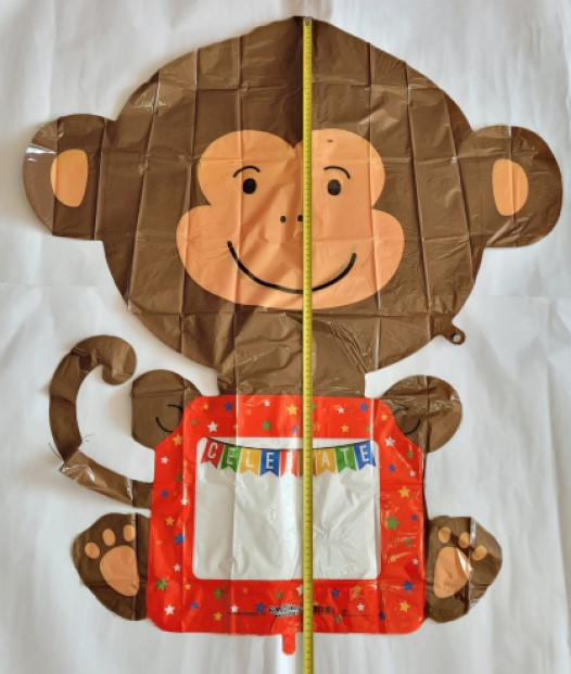 Balon folie maimuta cu tabla de scris 109 cm [3]
