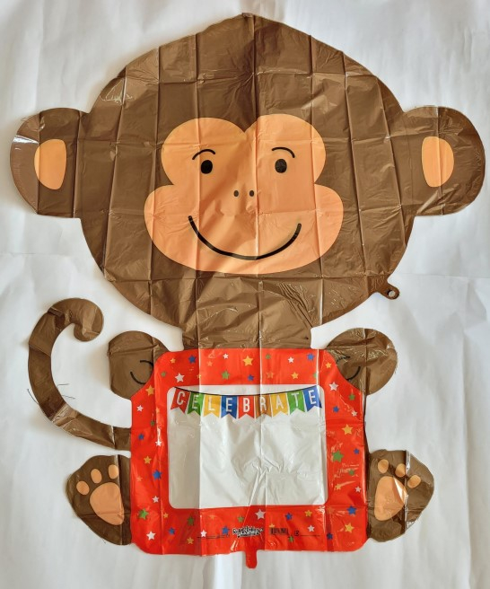 Balon folie maimuta cu tabla de scris 109 cm [2]