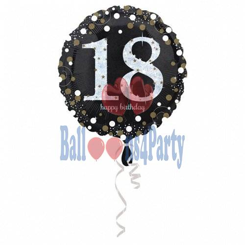 Balon folie majorat Happy Birthday 18 ani 43cm