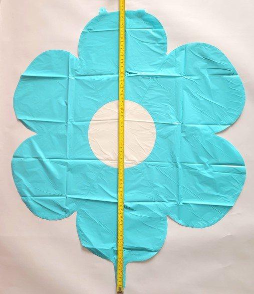 Balon folie margareta / Daisy albastra 70 cm [3]