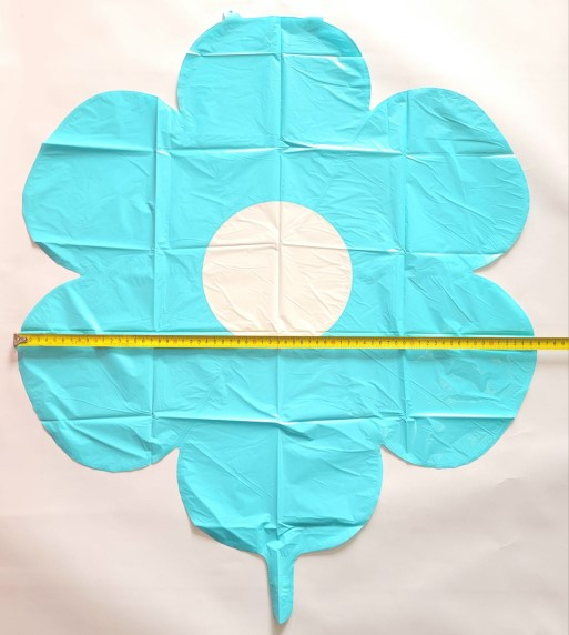 Balon folie margareta / Daisy albastra 70 cm [4]