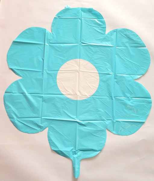 Balon folie margareta / Daisy albastra 70 cm [2]