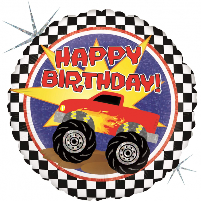 Balon folie masina Monster Truck Happy Birthday 46 cm [1]