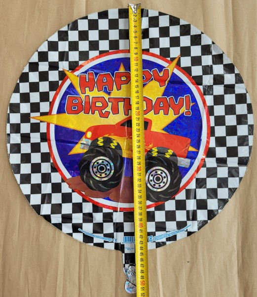 Balon folie masina Monster Truck Happy Birthday 46 cm [3]