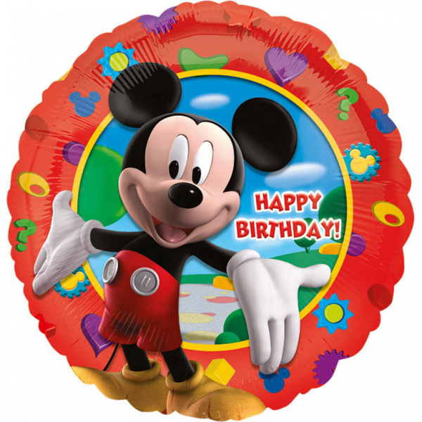 Balon folie Mickey Mouse Happy Birthday 43cm 0080518140559