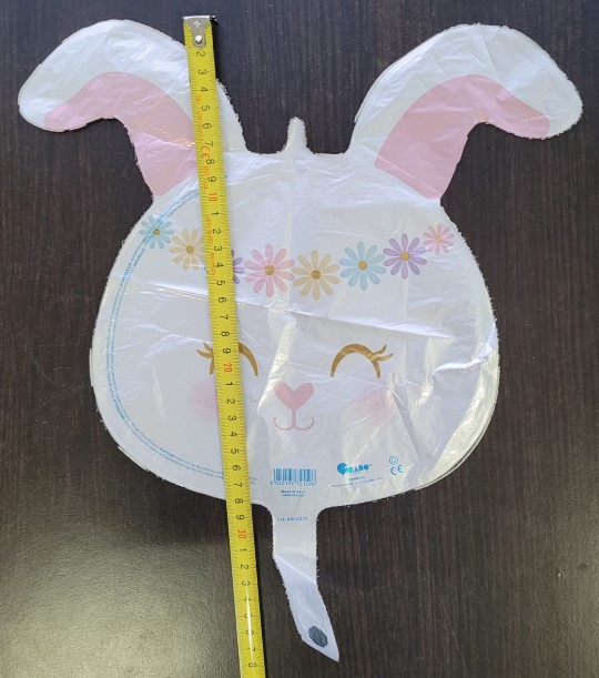 Balon folie mini figurina cap iepuras 23 cm [2]