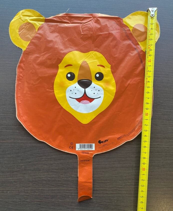 Balon folie mini figurina cap leu 27 * 29 cm [3]