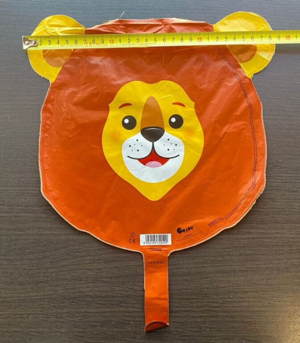 Balon folie mini figurina cap leu 27 * 29 cm [4]