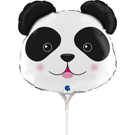 Balon folie mini figurina cap panda 26 26 cm