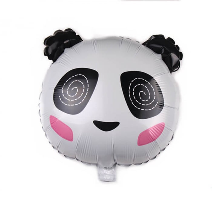 Balon folie mini figurina cap panda 40 cm
