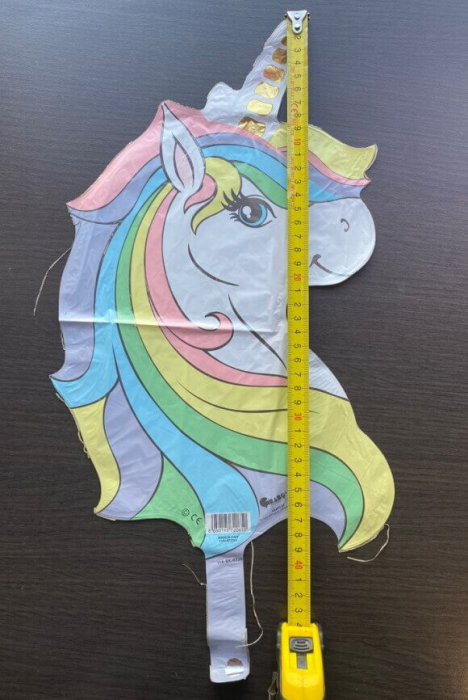 Balon folie mini figurina cap unicorn macaron 25 * 39 cm [4]