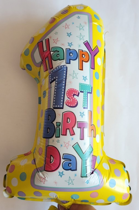 Balon folie mini figurina cifra 1 37 cm [5]