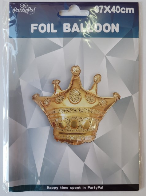Balon folie mini figurina coroana aurie 37 x 40 cm [5]