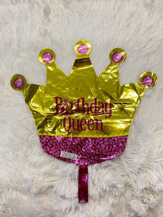 Balon folie mini figurina coroana regina / Little Queen 32 * 38 cm [4]