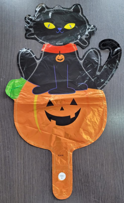 Balon folie mini figurina Dovleac si Pisica 24 x 34 cm [4]