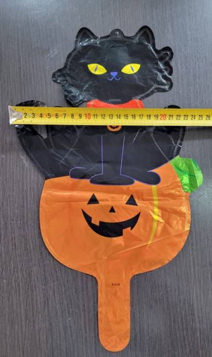 Balon folie mini figurina Dovleac si Pisica 24 x 34 cm [3]