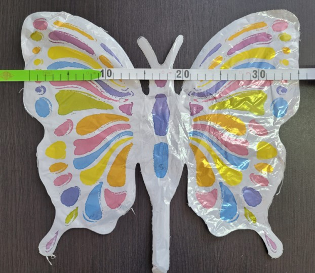 Balon folie mini figurina fluturas multicolor 35 cm [3]