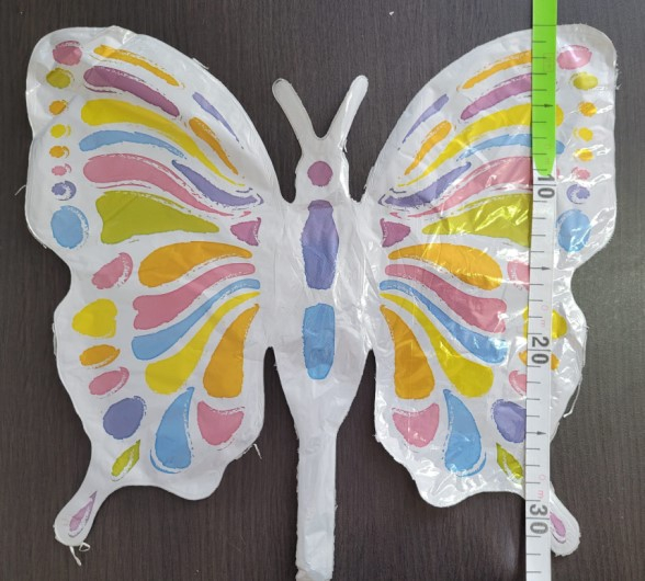 Balon folie mini figurina fluturas multicolor 35 cm [2]