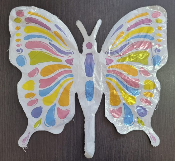 Balon folie mini figurina fluturas multicolor 35 cm [4]