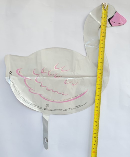 Balon lebada, Procos, Folie, 32 cm, Alb/Roz [4]
