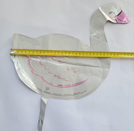 Balon lebada, Procos, Folie, 32 cm, Alb/Roz [3]