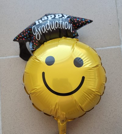 Balon folie mini figurina smile face absolvire / happy graduation 36 cm [2]