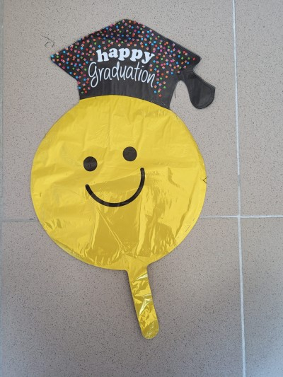 Balon folie mini figurina smile face absolvire / happy graduation 36 cm [4]