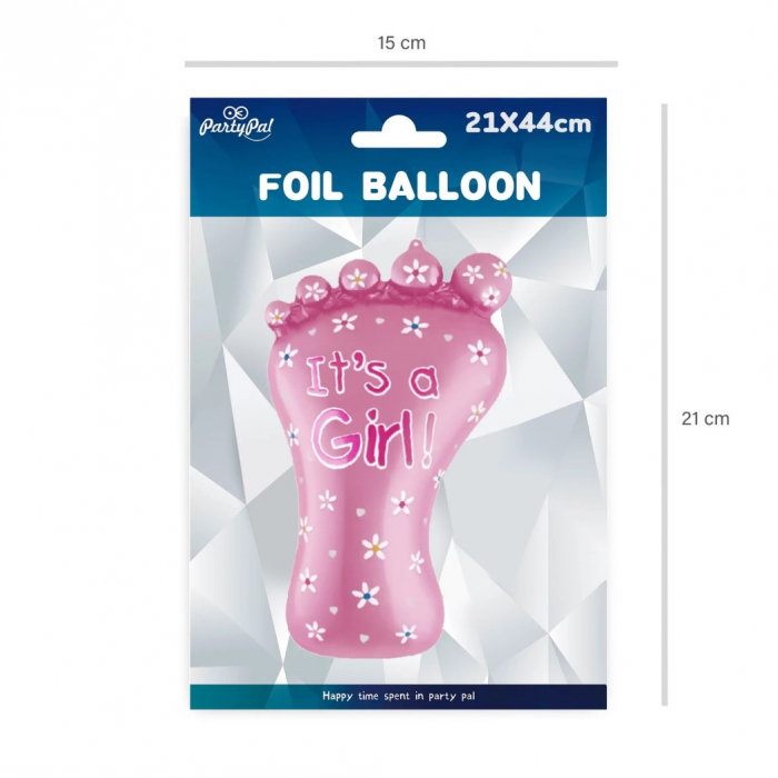 Balon folie mini figurina talpa roz fetita 21 x 44 cm [6]