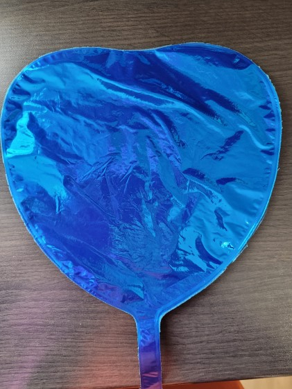 Balon folie mini inima albastra 24 cm [3]