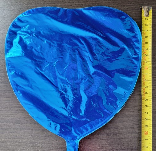 Balon folie mini inima albastra 24 cm [2]
