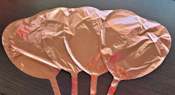 Balon folie mini inima rose gold 24 cm [4]