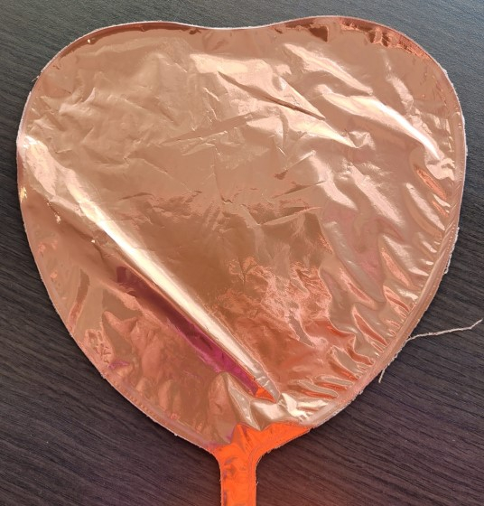 Balon folie mini inima rose gold 24 cm [2]