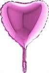 Balon folie mini inima roz 24 cm