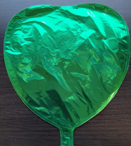 Balon folie mini inima verde 24 cm [2]