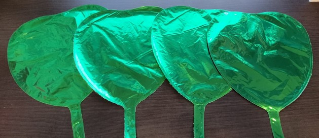 Balon folie mini inima verde 24 cm [4]
