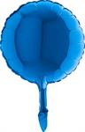 Balon folie mini rotund albastru 24 cm