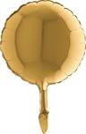 Balon folie mini rotund auriu 24 cm [1]