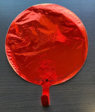 Balon folie mini rotund rosu 24 cm [3]